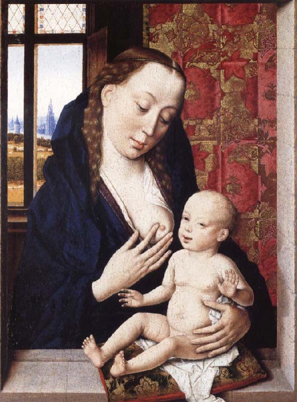 Dieric Bouts The virgin Nursing the Child oil painting picture